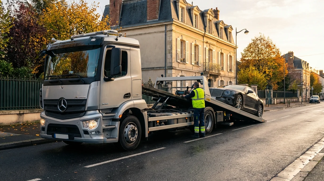 Intervention de dépannage auto sur une berline à Le Raincy avenue de la Résistance