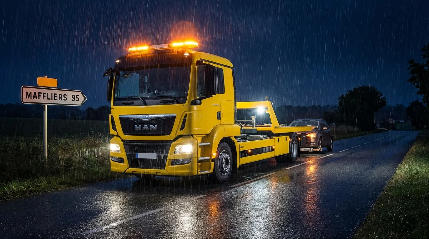 Dépanneuse Fast Depann intervenant en urgence à Maffliers 95560