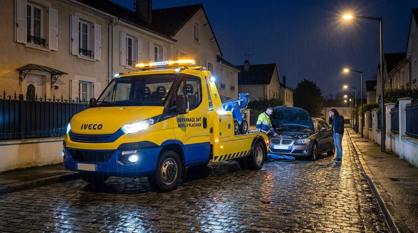 Dépannage auto urgence nuit Neuilly-Plaisance
