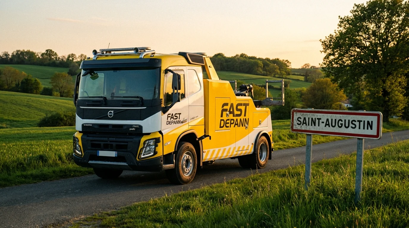 Dépanneuse Fast Depann en intervention à Saint-Augustin
